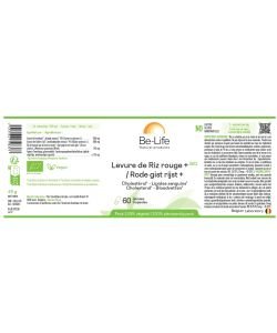 Levure de riz rouge + BIO, 60 gélules